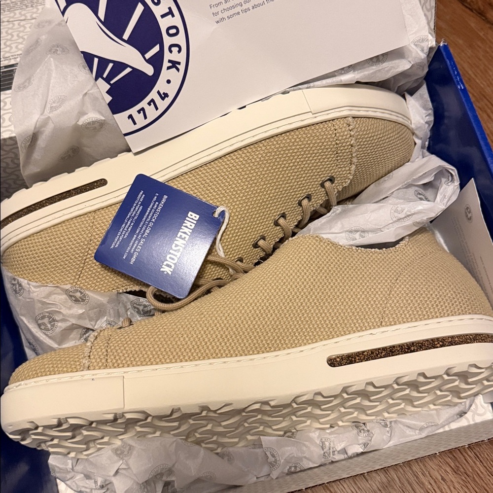 Birkenstock women's deacon bend low Beige Sneakers - Picture 3 of 5